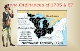 Land Ordinances of 1785 & 87 - Advanced American Historyadvancedamericanhistory.weebly.com/.../0/8/6/20866206/land_ordin… · Land Ordinance of 1785 •The land of the “Northwest