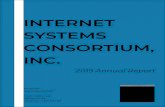 INTERNET SYSTEMS CONSORTIUM, INC. · 2020-06-18 · ISC’s staff are leaders in their fields and represent the majority of the company’s costs. Other than personnel, ISC’s expenses