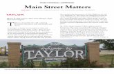 Main Street Matters - THC.Texas.Gov - Texas Historical ... Matters july.pdf · Friendly City with the Texas Film Commission.The great architecture in our downtown, along with our