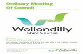 Ordinary Meeting Of Council - Wollondilly Shire · 2020-06-04 · Ordinary Meeting Of Council 62 -64 Menangl e Stre et Pic ton NS W 2571 PO Bo x 21 Pic ton NS W 2571 Phone : 02 467