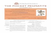 GEM DIEGO SHOW · Official bulletin of the San Diego Mineral and Gem Society, Inc. THE POCKET PEGMATITE NOVEMBER 2016 GEM DIEGO SHOW Al Bahr Shrine Center, November 5–6, 2016 I