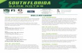 SOUTH FLORIDA · game, and shots per game while leading the nation in shots on goal per game ... Athletic Conference championships. Together, the 2020 senior class has ... GAME NOTES