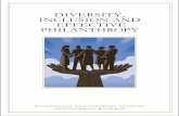 DIVERSITY, INCLUSION AND EFFECTIVE PHILANTHROPY · 4 5 THIS GUIDE Part of the Philanthropy Roadmap series, this guide aims to explain how diversity and inclusion can be used as practical