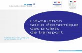 L’évaluation socio-économique des projets de …...l’évaluation socioéconomique des projets de transport. Roger Guesnerie, président de Paris School of Economics, a bien voulu