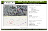 LEWIS VACANT LAND FOR SALE - LoopNet€¦ · VACANT LAND FOR SALE Meridian Crossing • Falcon, CO SITE SITE. LEWIS COMMERCIAL REAL ESTATE For More Information Contact: Steve Lewis
