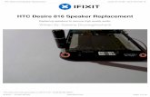 HTC Desire 816 Speaker Replacement - Amazon Web Services · HTC Desire 816 Speaker Replacement Replacing speakers to resume high quality audio. Written By: Saleena Douangphachanh