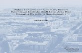 Public Consultation Summary Report Downtown Eastside Draft ... · the questionnaire were available in English and Chinese at each consultation event and at libraries and ... We need