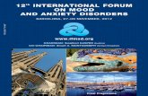 12th INTERNATIONAL FORUM ON MOOD AND …and anxiety disorders 15.00/16.00 Debate: SO 06 Antidepressant response is clearcut 16.00/16.30 Coffee break 11.00/12.30 SO 04 Hot topics in