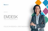 200528 EMDESK Webinar EMdataManagement Slides · EMDESK is a project and work management solution for research and innovation projects. It helps large teams across organizations to