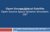 Open Source Virtual Satellite Group 2 Open Source Space ... · Small group (2-3 members) ... Satoshi make slack group, skype (zoom) group, google docs, mailing list until next meeting