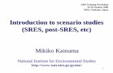 Introduction to scenario studies (SRES, post-SRES, etc)...World GDP (post SRES, n=194) (pre SRES, n=151) 1940 1960 1980 2000 2020 2040 2060 2080 2100 trillion 1990$ 0 100 200 300 400