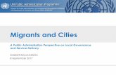 Migrants and Cities - United Nations€¦ · General trends at the local level ... EUROCITIES, Cities of Migration ... DPADM/UNDESA PowerPoint Presentation 2016 Author: DPADM/UNDESA