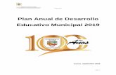 Plan Anual de Desarrollo Educativo Municipal 2019de Desarrollo Educativo Municipal, PADEM 2019. Este plan es una propuesta de planificación elaborada en mérito a la necesidad de