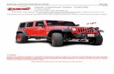 INSTALLATION INSTRUCTION 89106 · INSTALLATION INSTRUCTION 89106 Rev G Rancho Suspension System ‒ RS66106B 3” Sport System Fits 2016-2007 Jeep Wrangler JK 2012 - Newer models