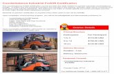 Counterbalance Industrial Forklift CertificationCounterbalance Industrial Forklift Certification The counterbalance forklift certification course provides the skills needed to operate