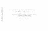Cliﬀord Algebras, Cliﬀord Groups, and a Generalization of the ... · Chapter 1 Cliﬀord Algebras, Cliﬀord Groups, and the Groups Pin(n) and Spin(n) 1.1 Introduction: Rotations