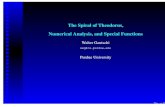 The Spiral of Theodorus, Numerical Analysis, and …problem: Interpolate the discrete Theodorus spiral by a smooth (or even analytic) spiral solution (P.J. Davis, 1993; inspired by