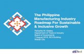 The Philippine Manufacturing Industry Roadmap For ... · Globalization, AEC 2015, global value chains (GVCs) Competitiveness is crucial: innovation ability sustainable growth: cleaner