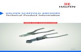 Technical Product Information HALFEN Scaffold Anchors€¦ · Scaffolding in construction of ventilated façades or ETICS thermal insulation systems Pipe coupler scaffolding Scaffold