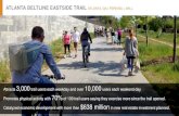 ATLANTA BELTLINE EASTSIDE TRAIL ATLANTA, GA | PERKINS + WILL€¦ · ATLANTA, GA | PERKINS + WILL Attracts 3,000 trail users each weekday and over 10,000 users each weekend day. Promotes