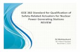 IEEE 382 Standard for Qualification of Safety Related ...site.ieee.org/.../2017/06/...382-Review-Mohtashemi.pdfIEEE Std. 382‐2006 should be used to qualify actuators in generic and