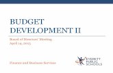 BUDGET DEVELOPMENT II - BoardDocs, a Diligent Brand · 2019-05-31 · Budget complies with SHB 2776 phase-in plan • SHB 2776 does not fully implement ESHB 2261, McCleary, nor I-1351