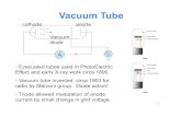Vacuum Tube - Department of Physics and Astronomycremaldi/PHYS321/Chapter8-Transistors.pdf · Vacuum Tube - Evacuated tubes used in PhotoElectric Effect and early X-ray work circa