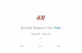 Social Report for hm - Klear · Fans include Twitter followers, Facebook likes, and Instagram followers TOP NEW FOLLOWERS @lukescrystal 10.1K Followers @misshapemistake 2.2K Followers