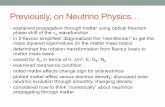 Previously, on Neutrino Physics… · Table 13.7: The best-ﬁt values and 3σ allowed ranges of the 3-neutrino oscillation parameters, derived from a global ﬁt of the current neutrino