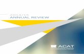 2014/15 ANNUAL REVIEW...The 2014–15 annual review is the first independently published annual report on the activities of the ACAT. Previous ACAT annual reports have formed an annexure