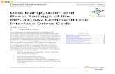 AN4519, Data Manipulation and Basic Settings of …Data Manipulation and Basic Settings of the MPL3115A2 Command Line Interface Driver Code, Rev 0.1 Freescale Semiconductor, Inc. 3