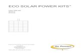 ECO SOLAR POWER KITS · User Manual GP-ECO-10 GP-ECO-20 ... 02 CTI-20, 20W Solar panel 1 03 CTI-80, 80W Solar Panel 1 04 Solar panel mounting feet 4 4 4 ... Converter/Charger, Transfer