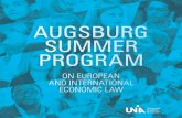 AUGSBURG SUMMER PROGRAM - unipa.it · 20 A typical week of the Augsburg Summer Program 22 Extracurricular Activities: Bavaria 24 Extracurricular Activities: Augsburg ... Introduction