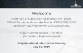 Welcome [] · Welcome Draft Plan of Subdivision Application 30T-19201 Official Plan Amendment Application OPA19/002/C/GS Zoning By-law Amendment ZBA19/005/C/GS
