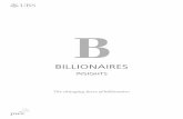 BILLIONAIRES · for billionaire wealth are the Consumer & Retail, Technology and Financial Services sectors. However, they vary regionally in line with the structures of local economies.