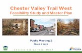 Chester Valley Trail West - Chester CountyChester Valley Trail WEST Public Survey Results Of ALL survey respondents: • 89% upportive of extending the Chester Valley s Trail • 92%