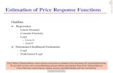 Page utdallas.edu Estimation of Price Response Functions ...metin/Or6377/Folios/estimation.pdf · Consider sales to the customer as a binary random variable 𝑌𝑌∈{0,1} with