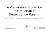 A Generative Model for Punctuation in Dependency …jason/papers/li+al.tacl19.slides.pdfXiang Lisa Li*, Dingquan Wang*, and Jason Eisner * Equal Contribution 1 NLP has neglected punctuation
