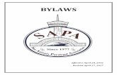 San Antonio Paralegal Association - BYLAWS · 2018-06-02 · Section 16.1: Amendment ... “CLE” means continuing legal education approved by the State Bar of Texas, TBLS, NALA