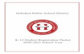 K-12 Student Registration Packet - Hoboken Public …...bmunoz@hoboken.k12.nj.us Where Students Come First PLEASE COMPLETE ALL REGISTRATION FORMS. Requirements for Registration: Child