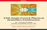 15th Anglo-French Physical Acoustics ConferenceYou can plan your route online using one of the free route planners - examples are The AA or The RAC. By taxi A journey by taxi from