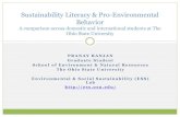 Sustainability Literacy & Pro-Environmental Behavior Literacy & Pro... · sustainability literacy and pro-environmental behavior across domestic and international students 4 . ...
