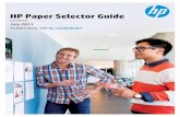 HP Paper Selector Guide - LaserCare · Presentation Paper 120g, Matte HP Brochure Paper 180g, Glossy HP Brochure Paper 180g, Matte HP Tri-fold Brochure Paper 180g, Glossy Product