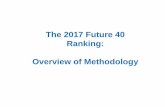 The 2017 Future 40 Ranking: Overview of Methodology...Future 40 fast facts 1 Overview Annual ranking of corporate sustainability performance Showcases Canada’s emerging sustainability
