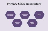 Primary SEND Descriptors · Cognition and Learning Descriptors SEN Support (Delegated School Funding) ... • Revision of the differentiated classroom provision for the student [s
