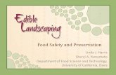 Food Safety and Preservation · Summary of important points Fresh fruits and vegetables are a veryimportant part of a healthy diet Fresh fruits and vegetables have be associated with