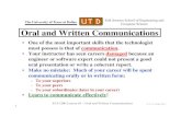 ECS 1200 Lecture #5, Oral and Written Communications · 2015-07-13 · oral presentation or write a coherent report.oral presentation or write a coherent report. ... ECS 1200 Lecture