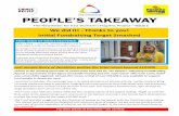 PEOPLE’S TAKEAWAY - East Durham Trust - East Durham Trust · 2018-08-07 · Recruitment and Training of a team of volunteers. Over 1,000 meals delivered to families hit by austerity,
