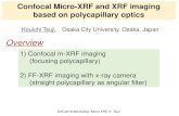 Confocal Micro-XRF and XRF imaging based on polycapillary ... · Conventional micro-XRF Confocal micro-XRF Polycapillary lens attached to the EDS collects the x-rays emitted from