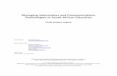 Managing Information and ommunications …Bytheway, A., Bladergroen, M. & Bagui, L. (2014) Managing Information and Communications Technologies in South African Education: Final project